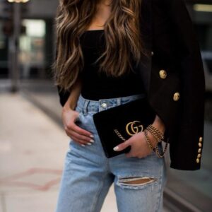 Gucci marmont velluto nero