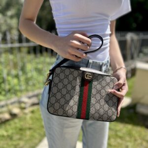 Gucci ophidia small tessuto supreme