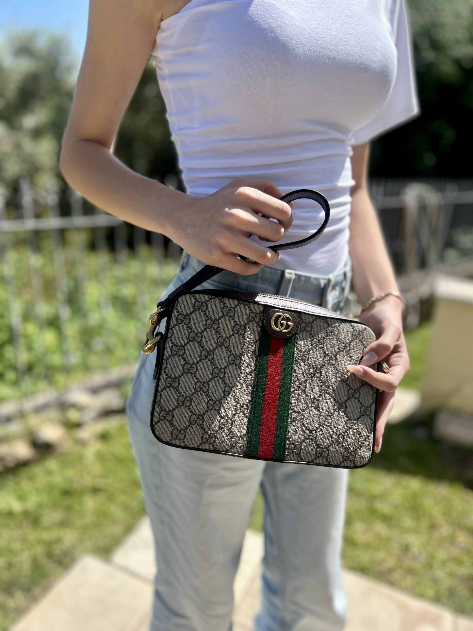 Gucci ophidia small tessuto supreme