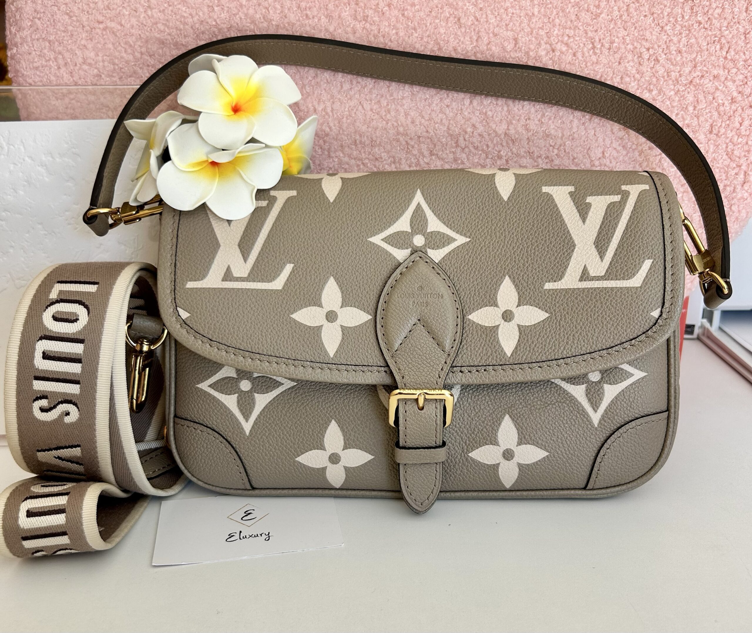 Lv Diane in pelle bicolor