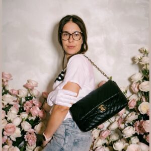 Chanel turn lock iridescent chevron - immagine 2